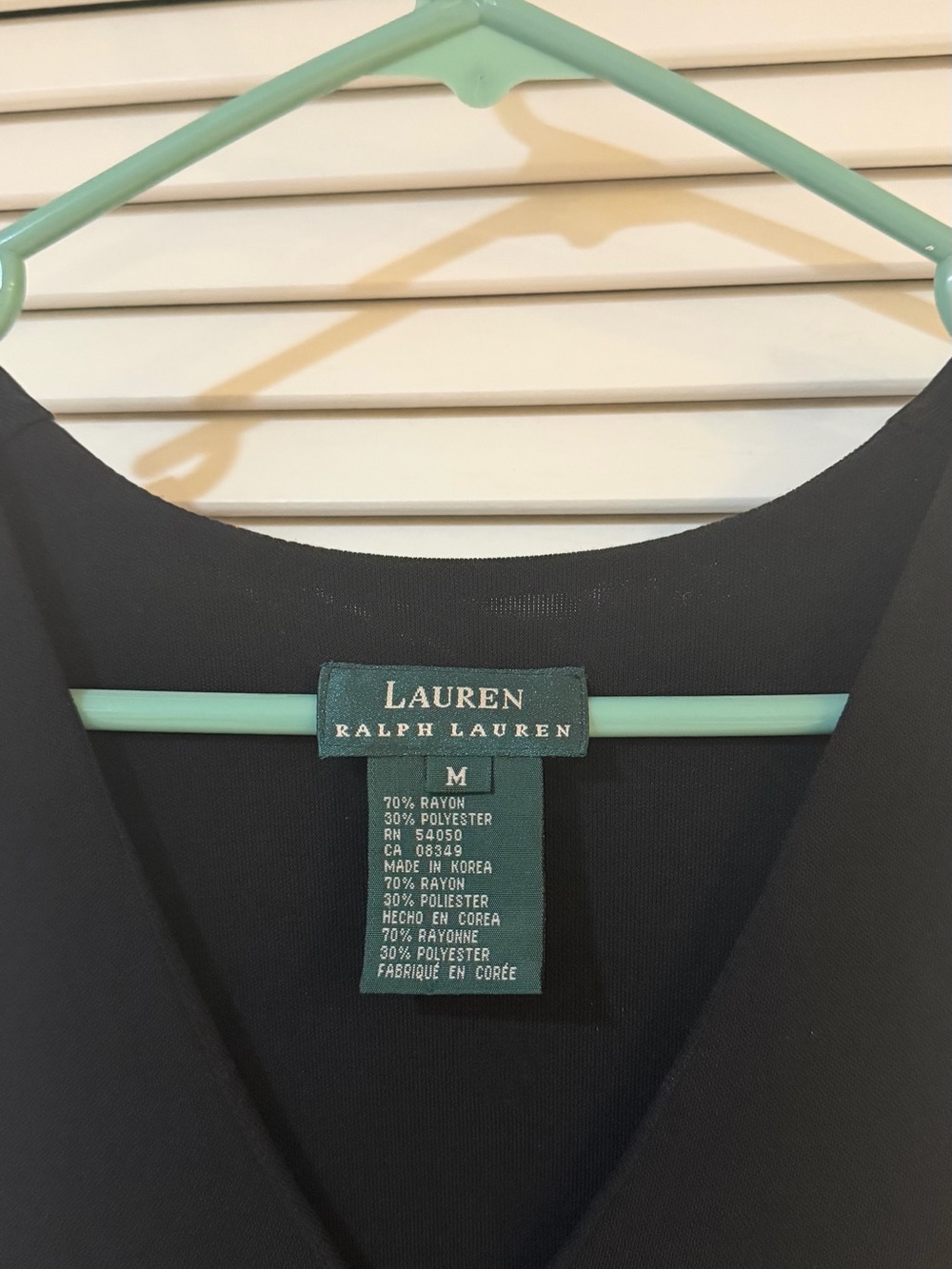 Lauren Ralph Lauren Black V-Neck Sleeveless Maxi Dress Size Medium - Picture 3 of 7
